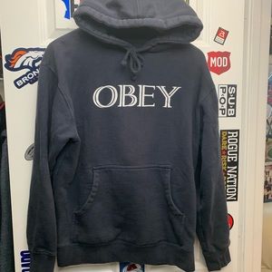SOLD Obey graphic print hoodie